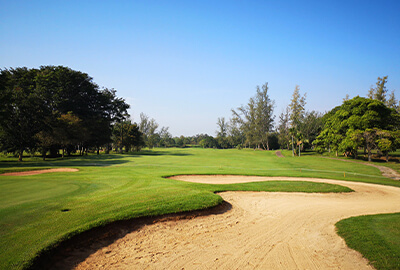 Fairway with sand traps